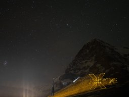 Grafikanimation auf Eigernordwand