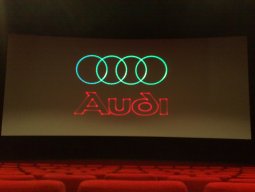 Werbeprojektion Audi