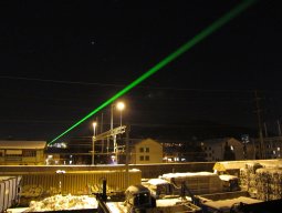 Laserstrahl über Ostermundigen 