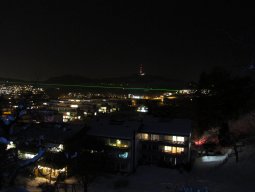 Laserstrahl über Ostermundigen