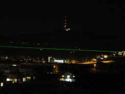 Laserstrahl über Ostermundigen