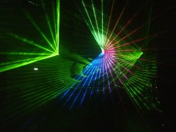 Lasershows für Partys, Konzerte, Stadtfeste usw.